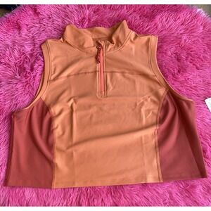 Old Navy Athletic Sleeveless Top Colorblock Mock Neck‎ Activewear Tank